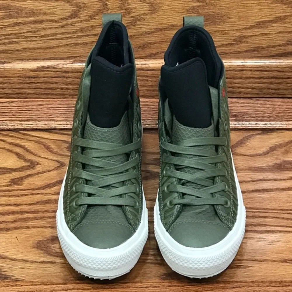 Converse CTAS WP Boot Hi Medium Olive Black Shoes - Picture 3 of 8